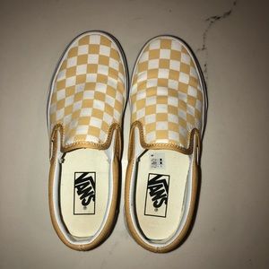 Yellow Checkered Vans